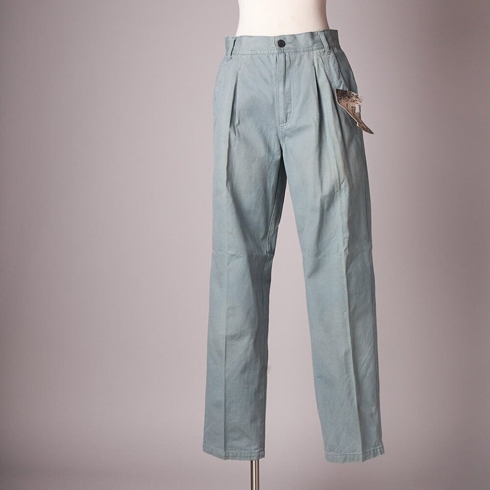 1990s Green Cotton Gotcha Surf Pants Deadstock
